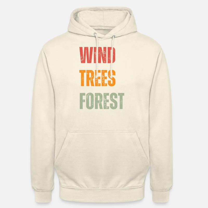 WTF - Forêt d’arbres éoliens - Sweat-shirt à capuche unisexe - vanille