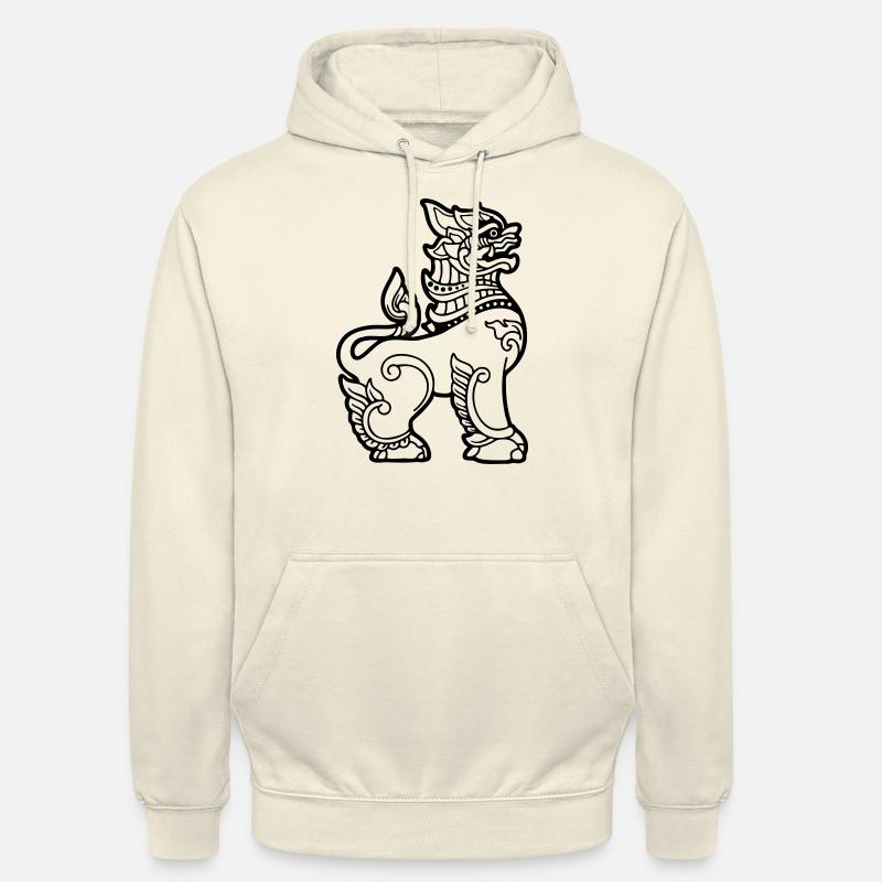 chinthe myanmar Birmanie - Sweat-shirt à capuche unisexe - vanille