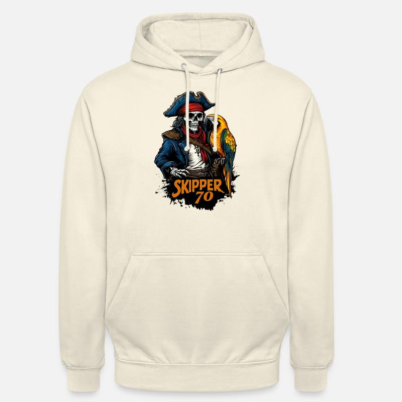 Skipper 70 Geburtstag Boot Motorboot Segelboot - Unisex Hoodie - Vanille-Milchshake