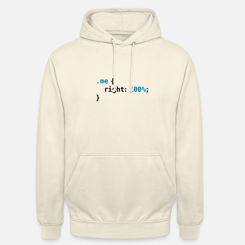 Lustige Aussenseiter - CSS Recht 100% | Programmierer-Nerd Tech Unisex Hoodie