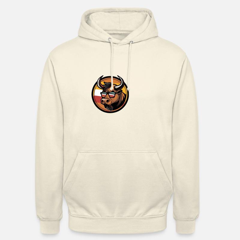 Stier Comic Cool Sommer - Unisex Hoodie - Vanille-Milchshake