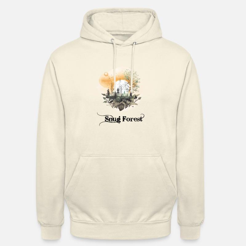 Forêt cocooning - Sweat-shirt à capuche unisexe - vanille