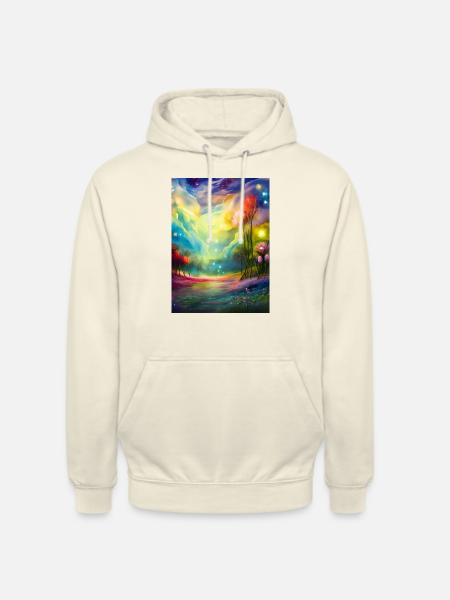 Ciel étoilé - Sweat-shirt à capuche unisexe - vanille