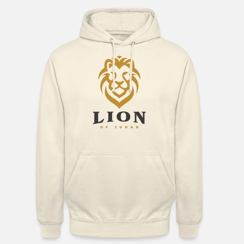 Lion de Juda - Sweat-shirt à capuche unisexe - vanille