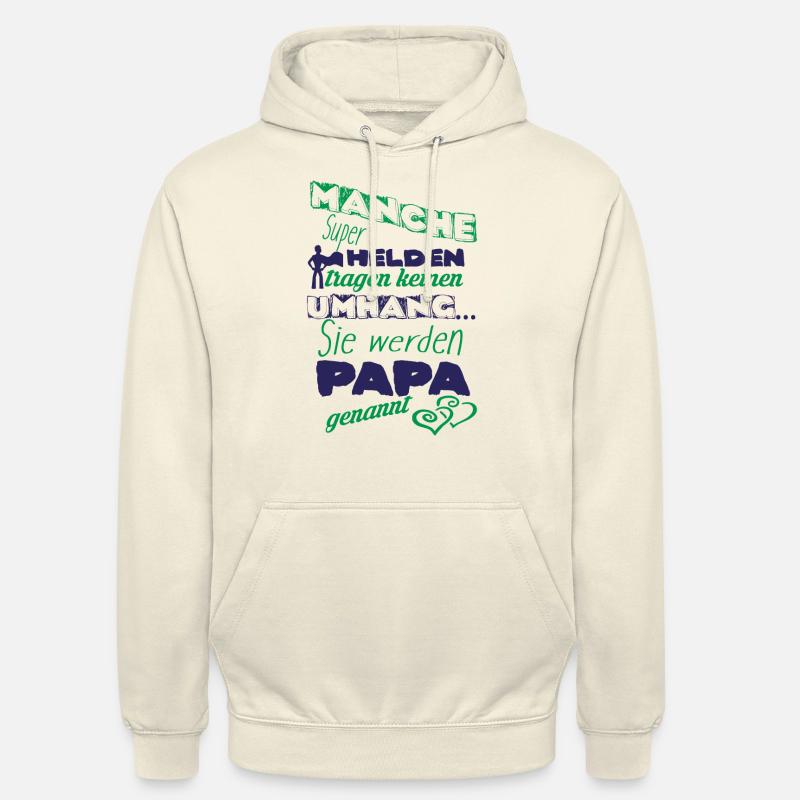 Superhelden werden Papa genannt - Unisex Hoodie - Vanille-Milchshake