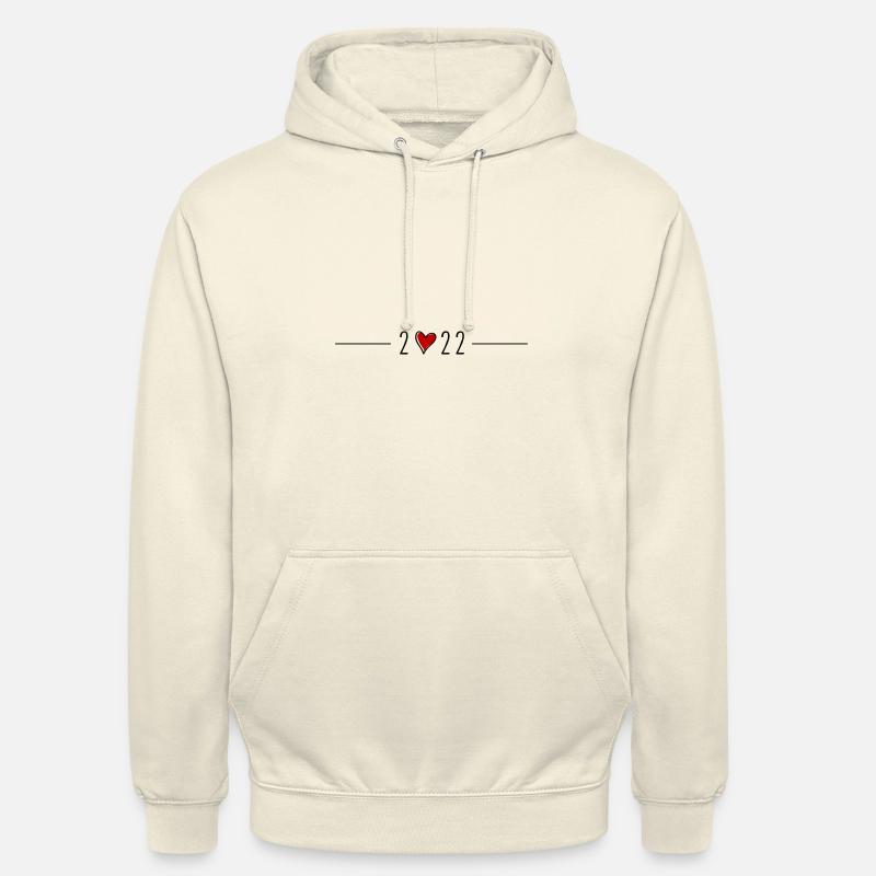 Symbole du cœur 2022 - Sweat-shirt à capuche unisexe - vanille