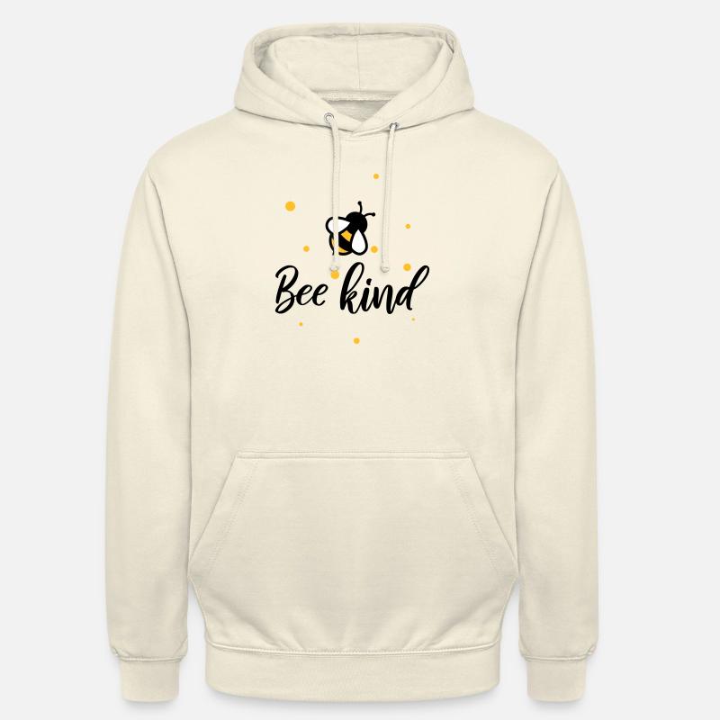 Bee kind sparkle - Sweat-shirt à capuche unisexe - vanille