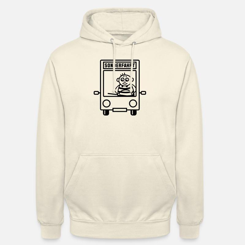 chauffeur de bus - Sonderfahrt - Sweat-shirt à capuche unisexe - vanille