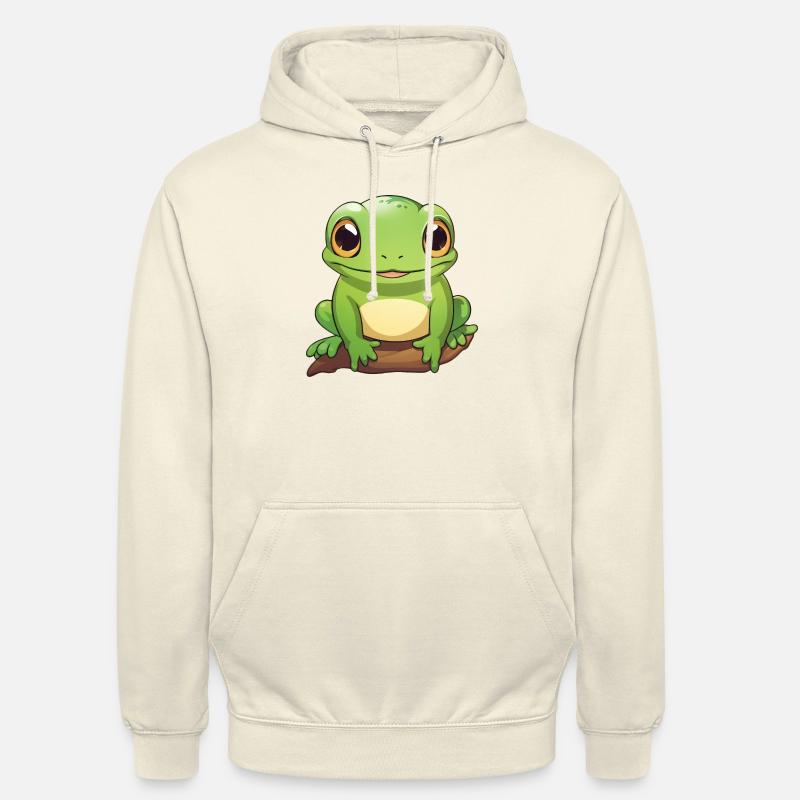 sød lille frø - Luvtröja unisex - vaniljmilkshake