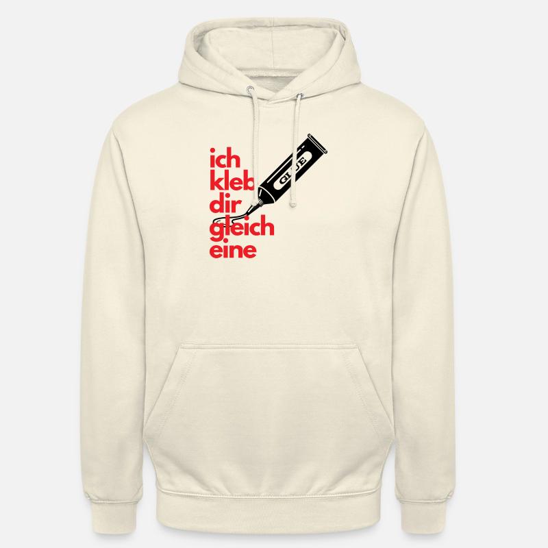 Ich kleb Dir gleich eine - Unisex Hoodie - Vanille-Milchshake