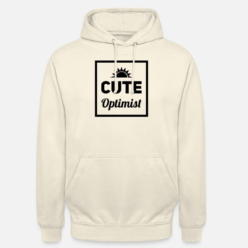 Bébé - Optimisme mignon - Sweat-shirt à capuche unisexe - vanille