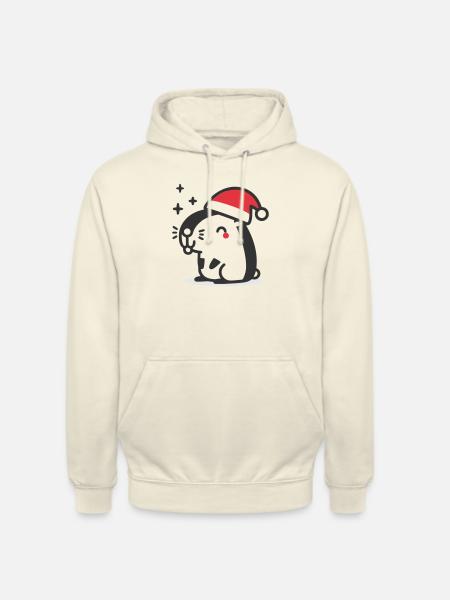 Capybara Christmas - Unisex Hoodie - vanilla