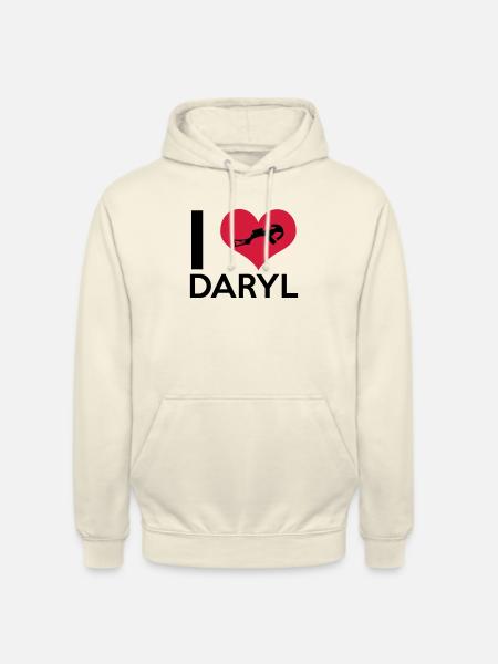 I Love Daryl - Unisex Hoodie - vanilla