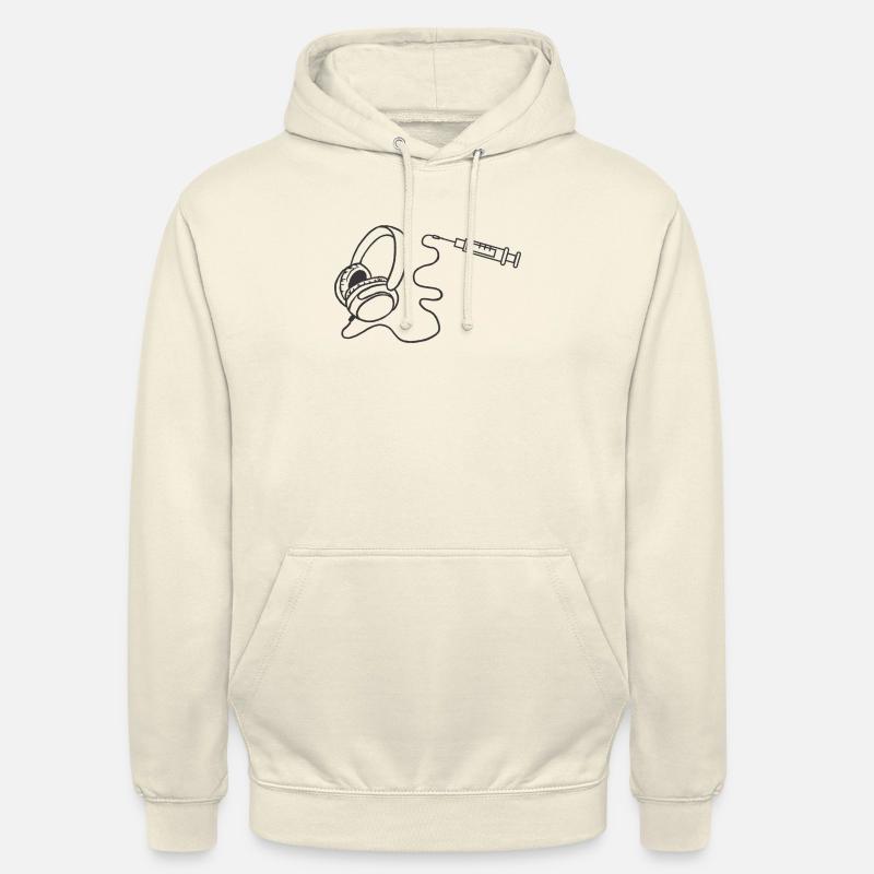 Battre dans l’oreille - Sweat-shirt à capuche unisexe - vanille