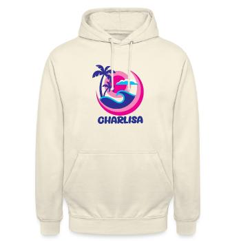 summer charlisa - Sweat-shirt à capuche unisexe - vanille - Devant - Alina (178cm) & Michal (187cm)