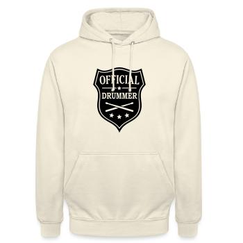 Drumsticks Schlagzeuger Schlagzeug - Unisex Hoodie - Vanille-Milchshake - Vorne - Alina (178cm) & Michal (187cm)
