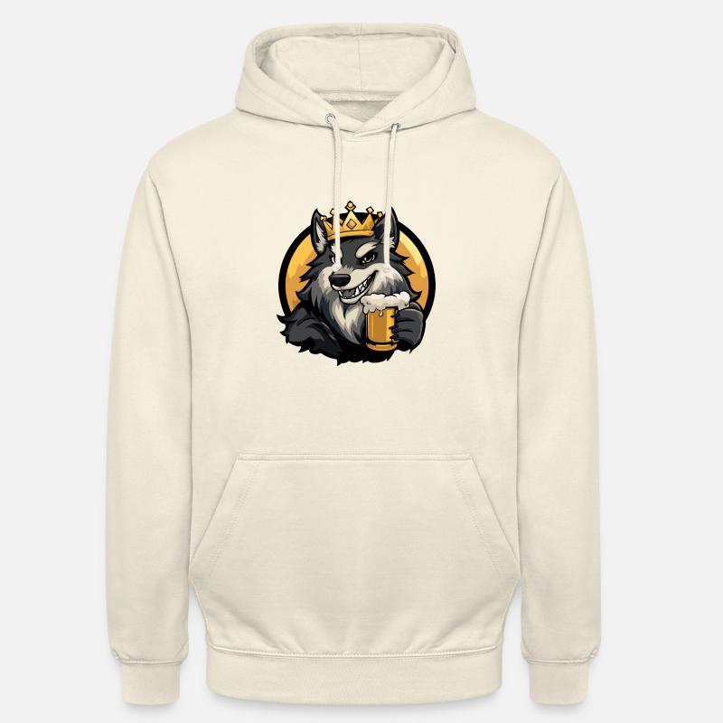Wolf Bier Comic - Unisex Hoodie - Vanille-Milchshake