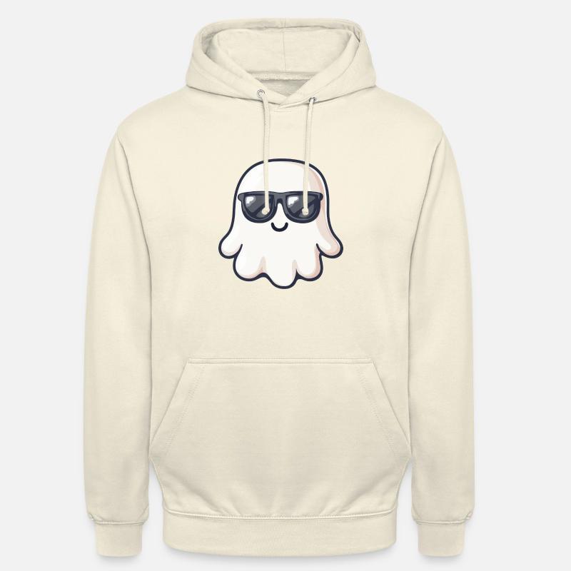 Fantôme Halloween Cool - Sweat-shirt à capuche unisexe - vanille