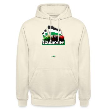 hannover - Unisex Hoodie - Vanille-Milchshake - Vorne - Alina (178cm) & Michal (187cm)