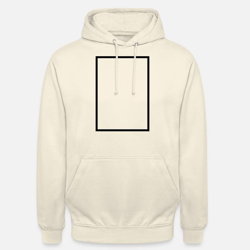 Mathématiques - icône rectangle - Sweat-shirt à capuche unisexe - vanille