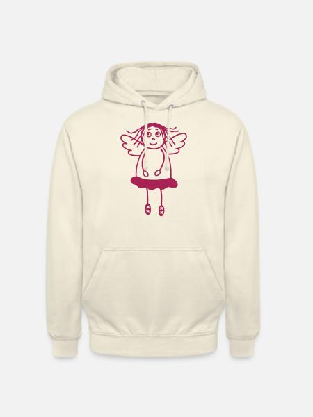 Schutzengel Mädchen - Unisex Hoodie - Vanille-Milchshake