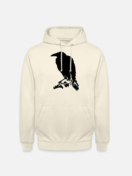 Raven / Raven (1c) - Unisex Hoodie - vanilla