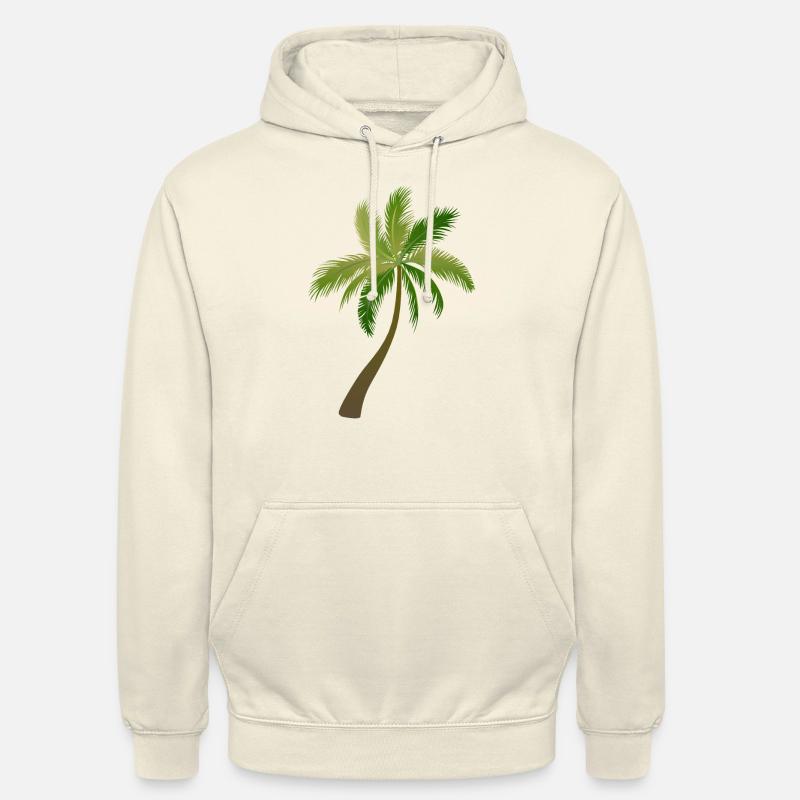palmier arbre palmiers - Sweat-shirt à capuche unisexe - vanille