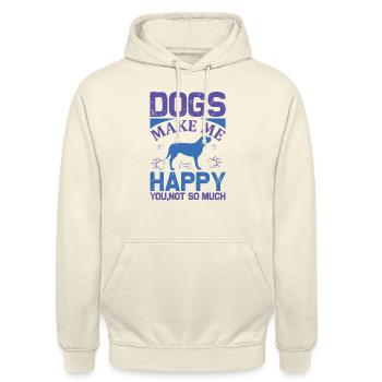 PawPrint Couture - Unisex Hoodie - Vanille-Milchshake - Vorne - Alina (178cm) & Michal (187cm)