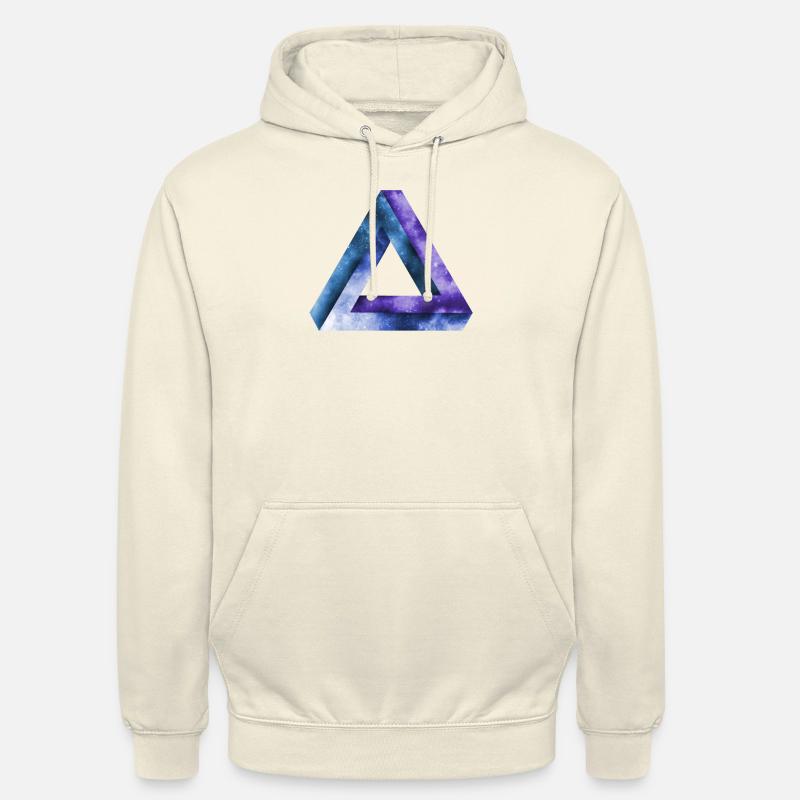 triangle infini tribar triangle penrose - Sweat-shirt à capuche unisexe - vanille