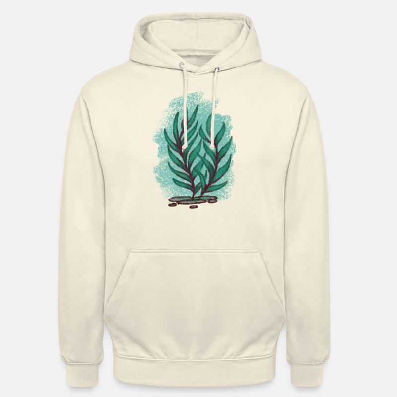 Algues 2 - Sweat-shirt à capuche unisexe - vanille