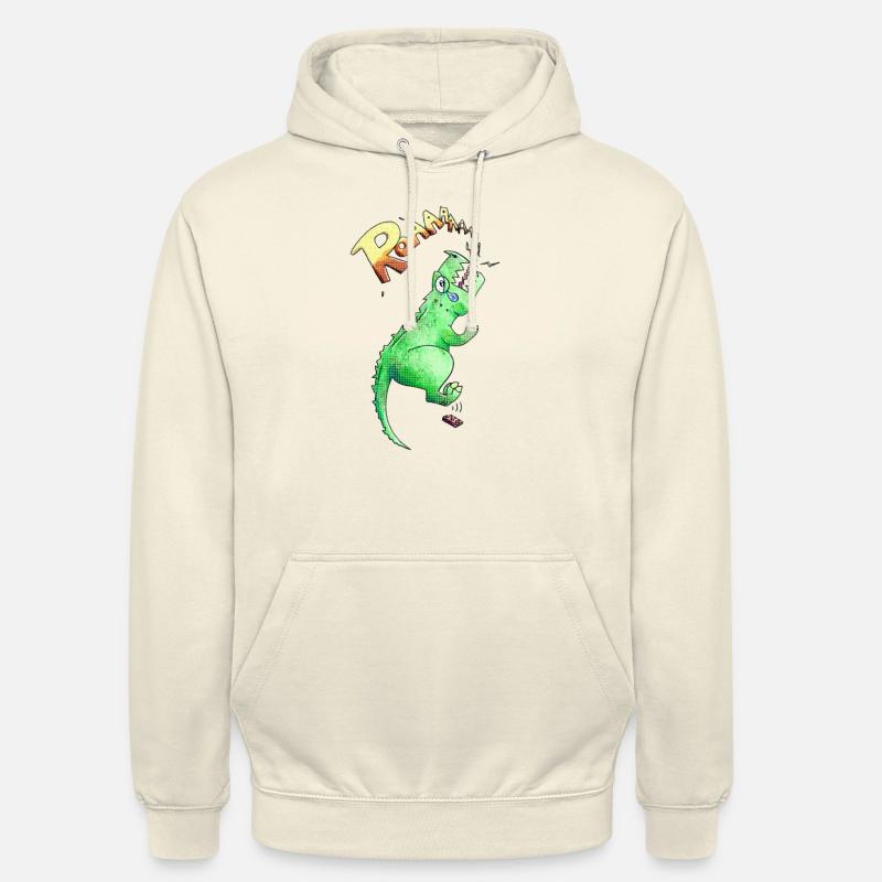 T-rex - Unisex Hoodie - vanilla