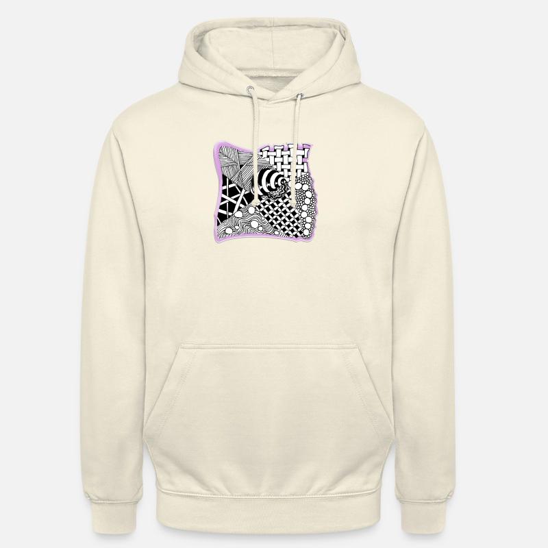 Zentangle PatternContest - Sweat-shirt à capuche unisexe - vanille