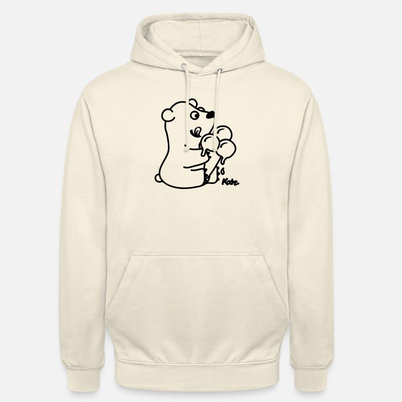 Eisbär - Sweat-shirt à capuche unisexe - vanille