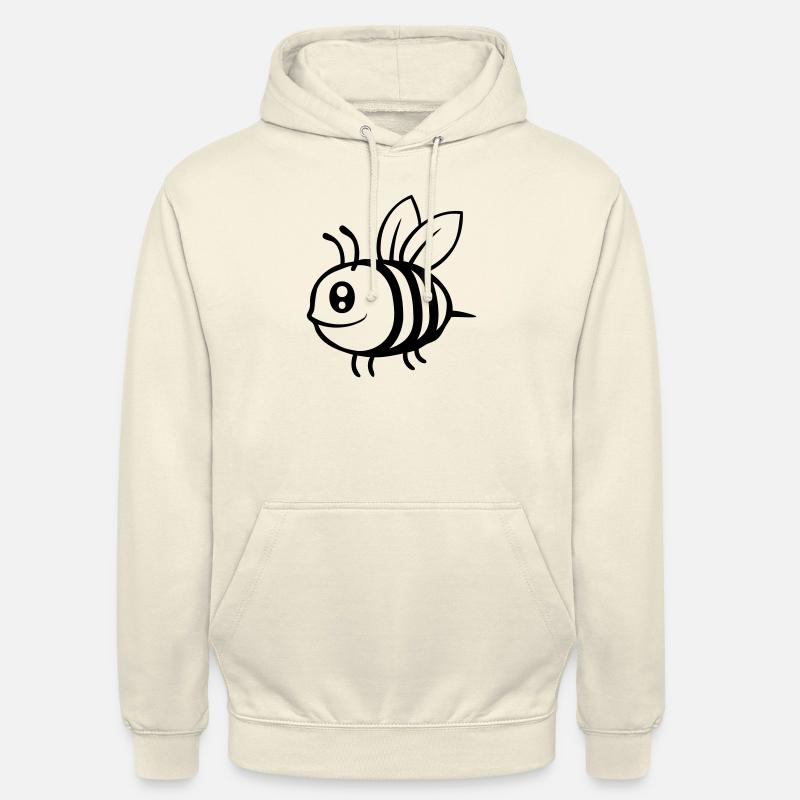 Little cute cartoon bee - Unisex Hoodie - vanilla