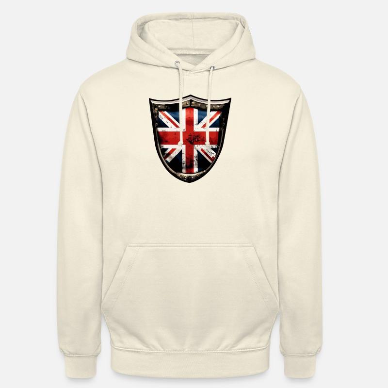 UNION JACK - Unisex-huppari - vaniljapirtelö
