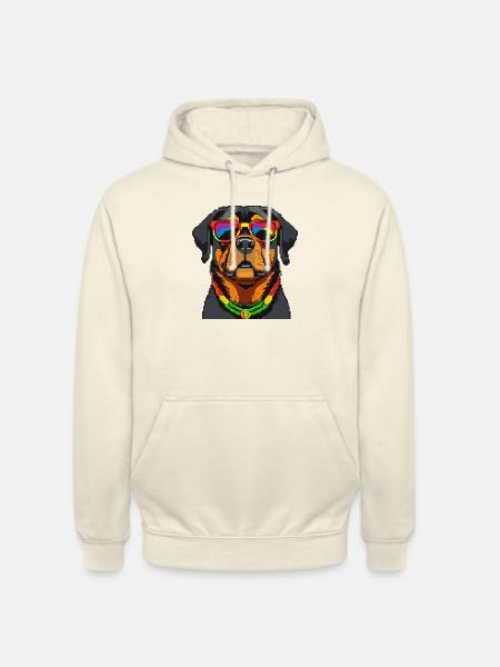 Rastafari Dog - Unisex Hoodie - vanilla