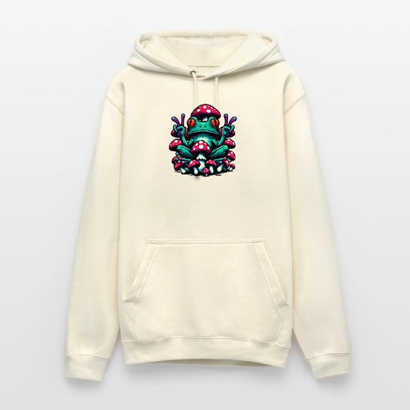 Frog with toadstool Unisex Hoodie