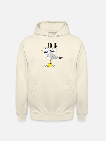 Möwe und das meer - Unisex Hoodie - Vanille-Milchshake