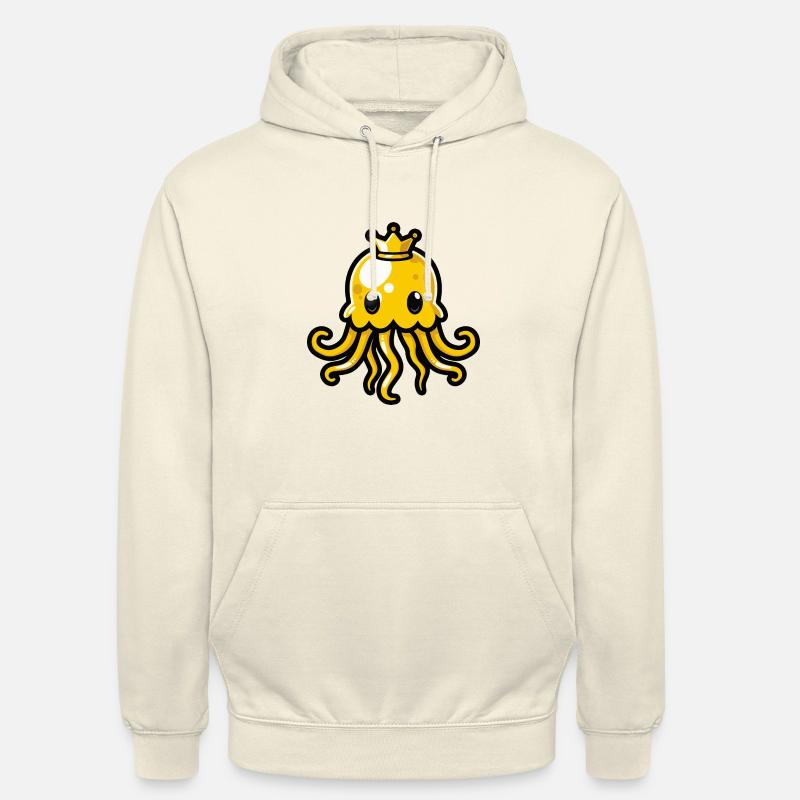 Qualle Comic Krone - Unisex Hoodie - Vanille-Milchshake