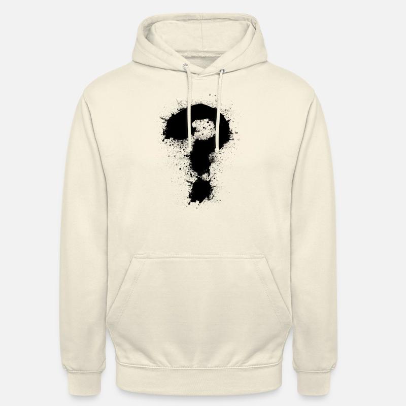 Point d'interrogation - Sweat-shirt à capuche unisexe - vanille