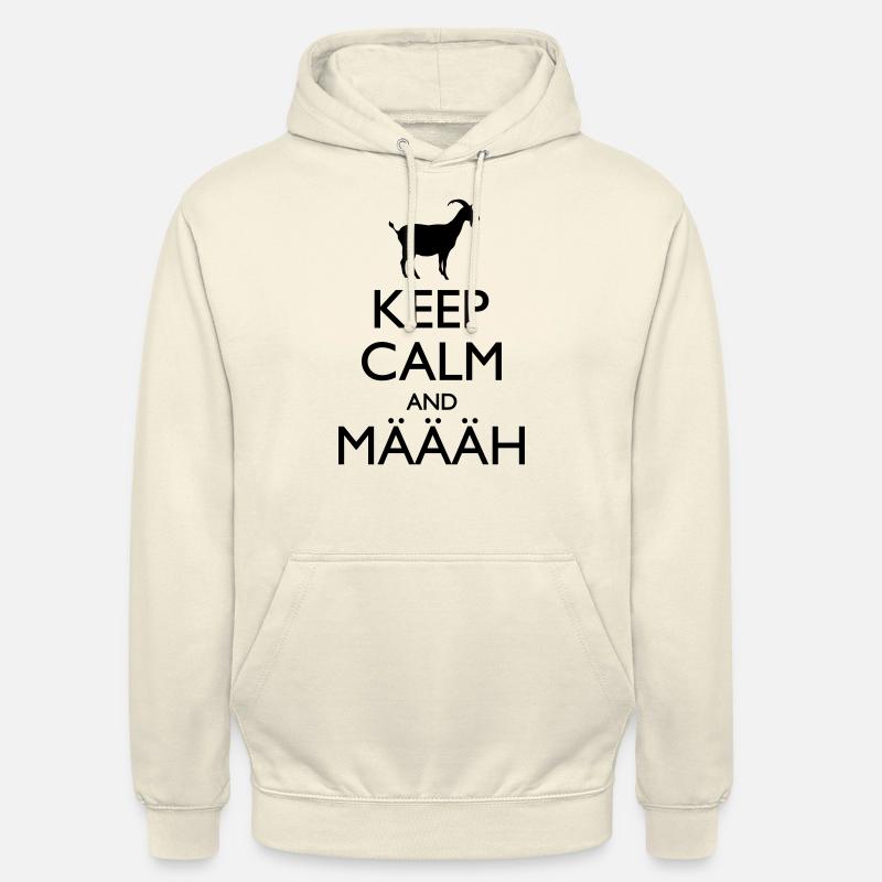 Keep Calm And Määäh - Sweat-shirt à capuche unisexe - vanille