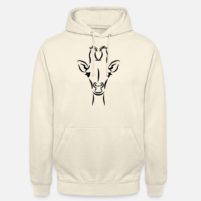 Girafe - Sweat-shirt à capuche unisexe - vanille
