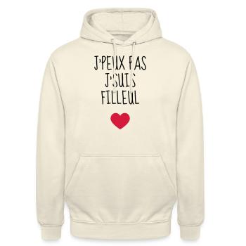 Filleul / Filleule / Parrain / Marraine / Bébé - Unisex Hoodie - vanilla - Front - Alina (178cm) & Michal (187cm)