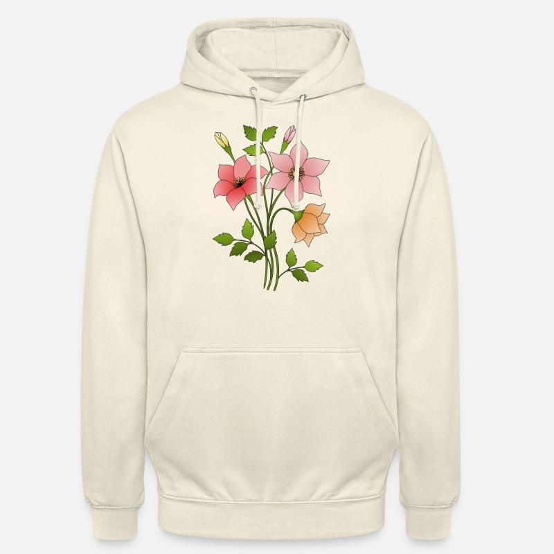Blumen - Unisex Hoodie - Vanille-Milchshake