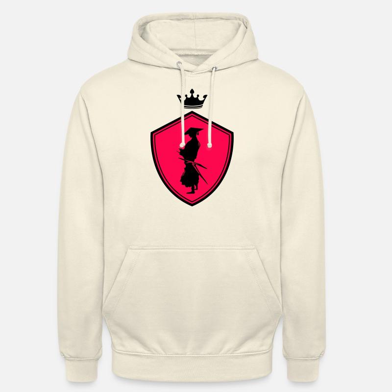 samurai warrior wappen - Unisex Hoodie - Vanille-Milchshake
