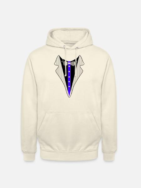 Tuxedo Shirt - Unisex Hoodie - vanilla