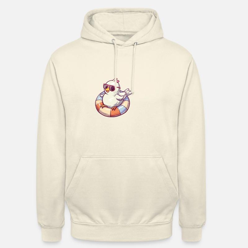 Taube Vogel Comic Cool - Unisex Hoodie - Vanille-Milchshake