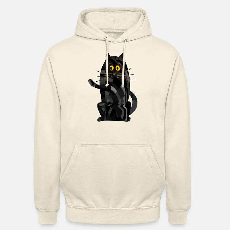 Chat - Sweat-shirt à capuche unisexe - vanille