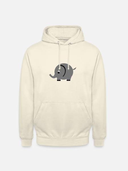 elephant - Unisex Hoodie - vanilla