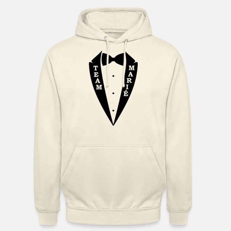 Married Team - Fliege Anzug - Unisex Hoodie - Vanille-Milchshake